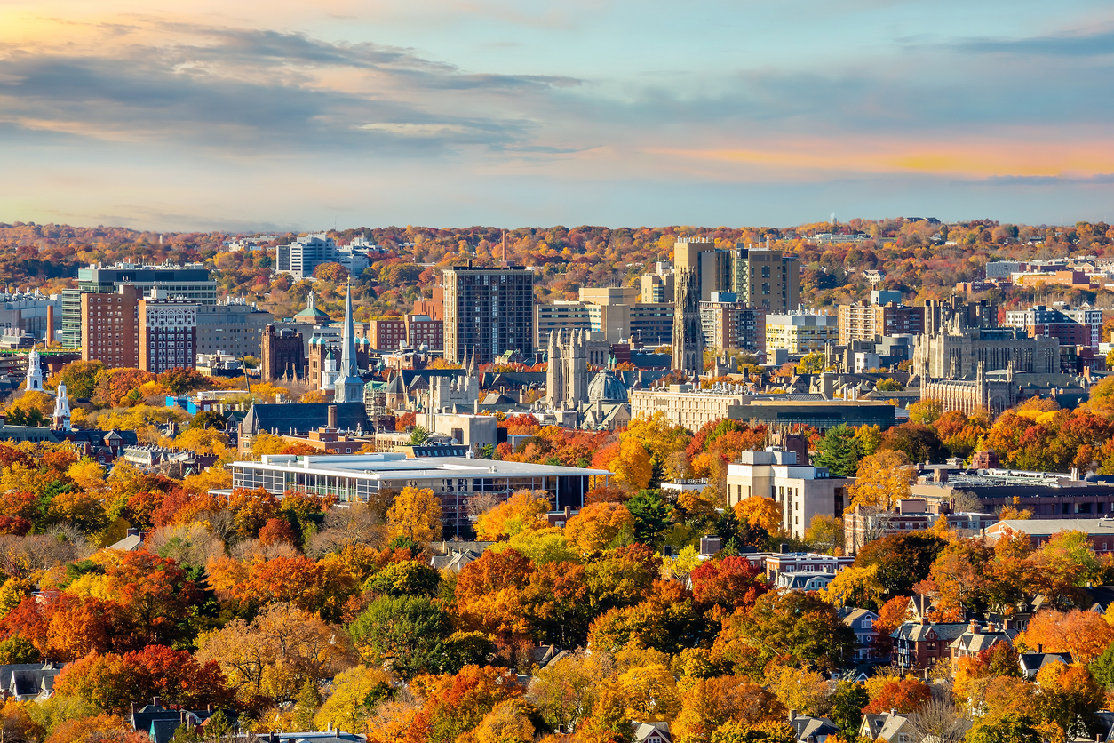 Panoramic Image of New Haven, CT